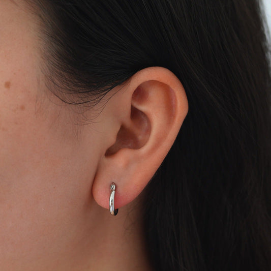 Amore Mia Hoops Silver