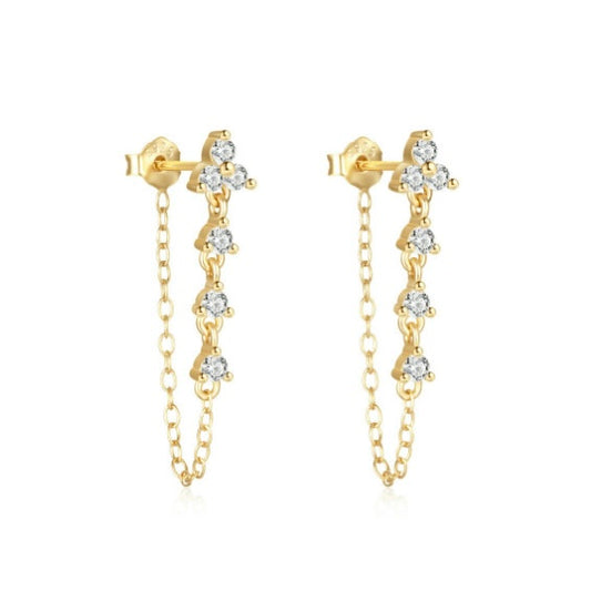 Darla Drop Earrings Gold