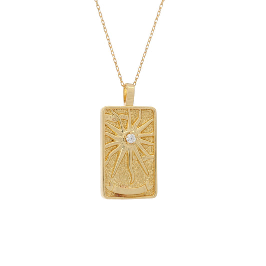 The Sun Tarot Card Necklace