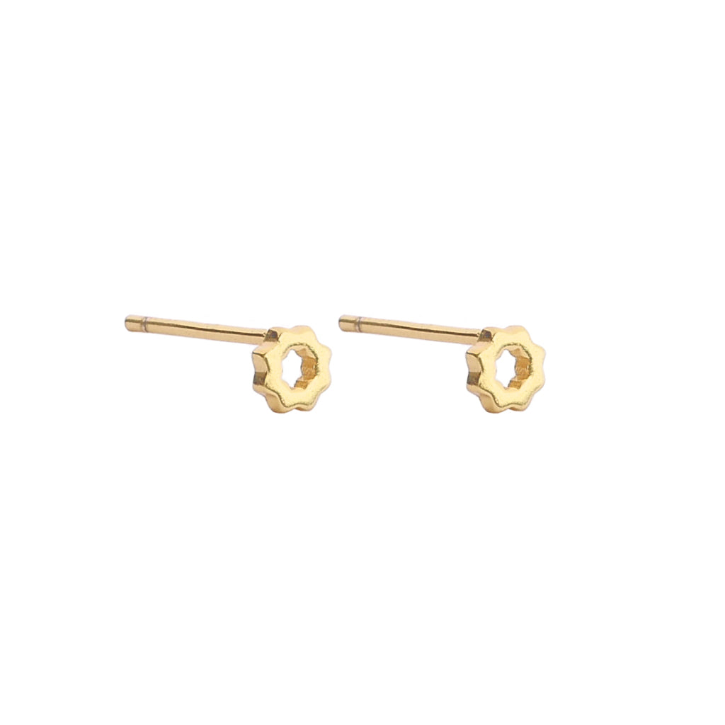 Picola flower Studs Gold