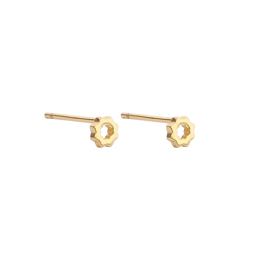 Picola flower Studs Gold