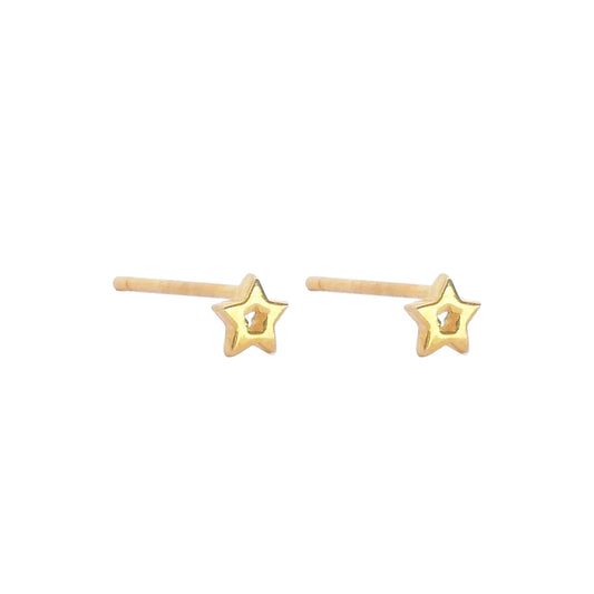 Picola Star Studs Gold