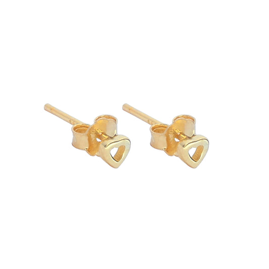 Picola Heart Studs Gold