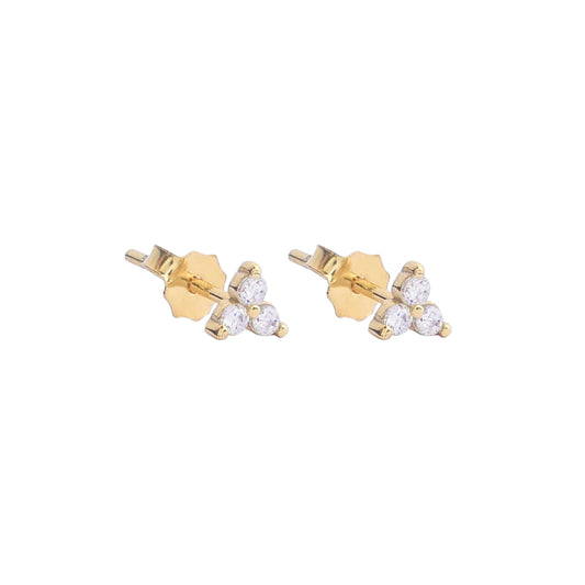 Siena Diamond Studs Gold