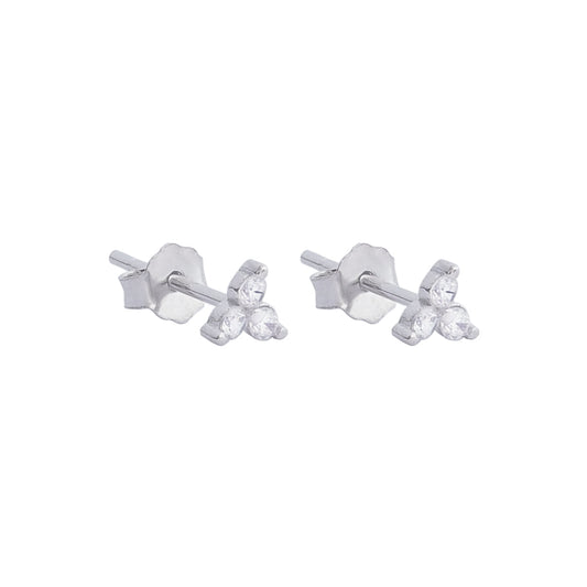 Siena Diamond Studs Silver