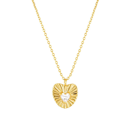 Harmony Heart Necklace Gold