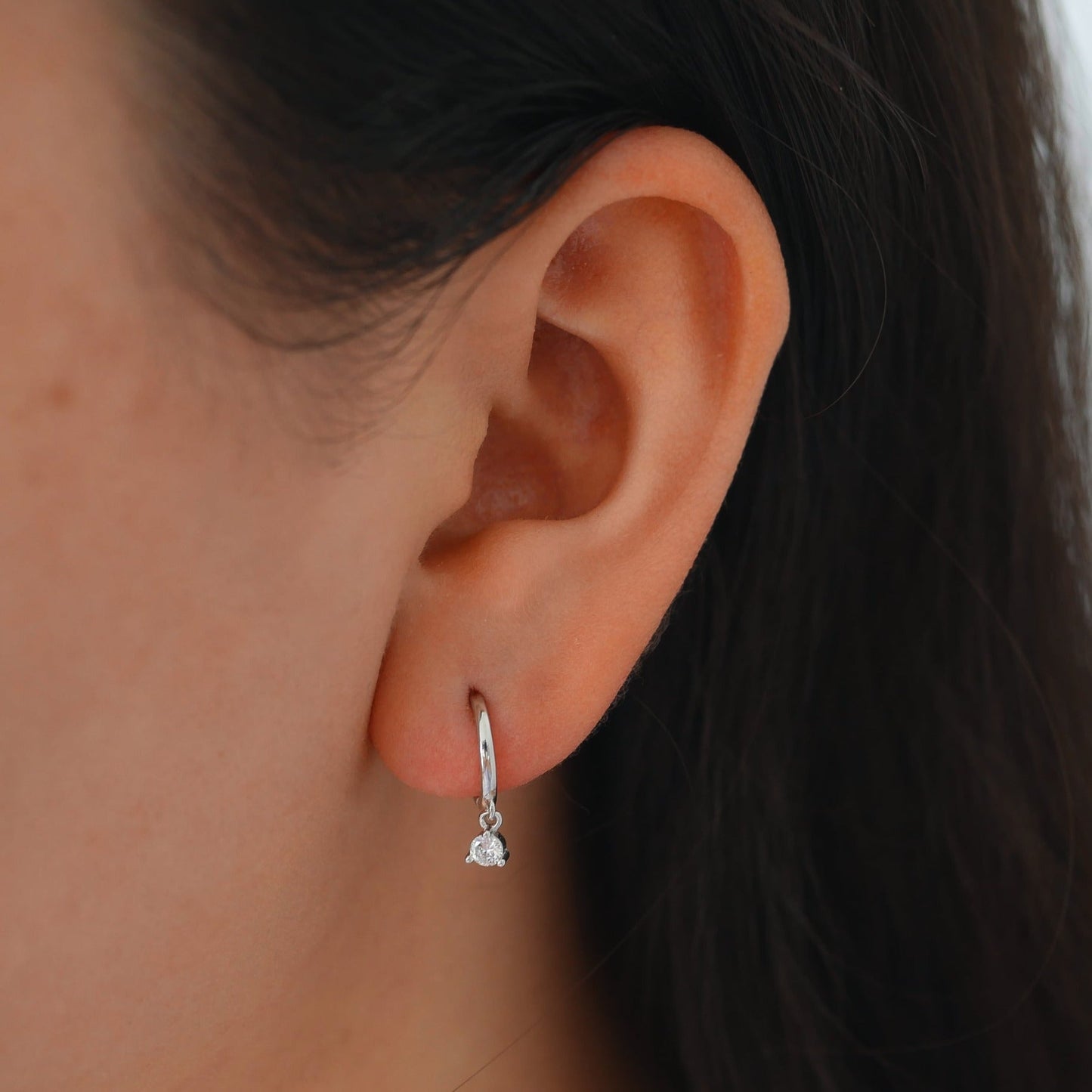 Bèllaa Huggie Silver