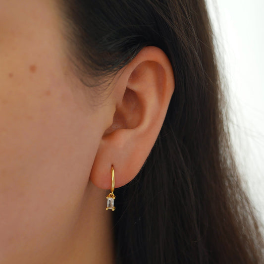 Clear Cristallo Huggies Gold