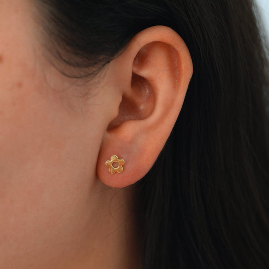 Flower Studs Gold